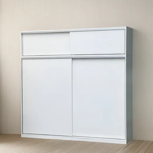 Placard Ropero Con Baulera Alzada Puertas Corredizas 240x235 Color Blanco