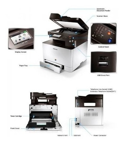 Multifuncional Samsung Clx-4195fw Clx4195 Laser Colorida Nfe
