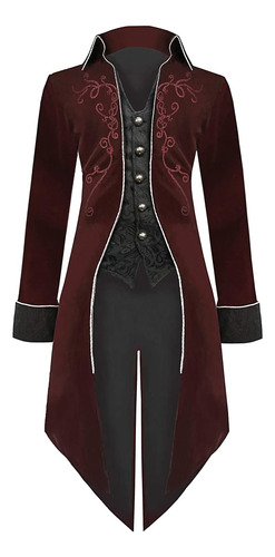 Siaeamrg Medieval Steampunk Tailcoat Disfraces De Halloween 