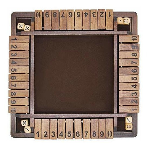Juegoal - Juego De Dados De Madera Para 4 Jugadores, Versió
