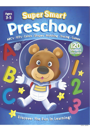 Supersmart Preschool Workbook, De Kidsbooks. Editorial Kidsbooks Llc, Tapa Blanda En Inglés