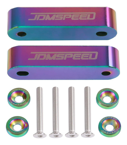 Neo Chrome Cnc Billet 3/4  Fit For Hood Vent Spacer Ris...