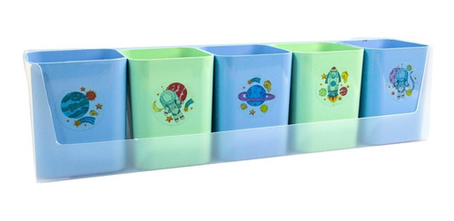 Porta Objetos Kit C/5 Peças Mundo Da Lua