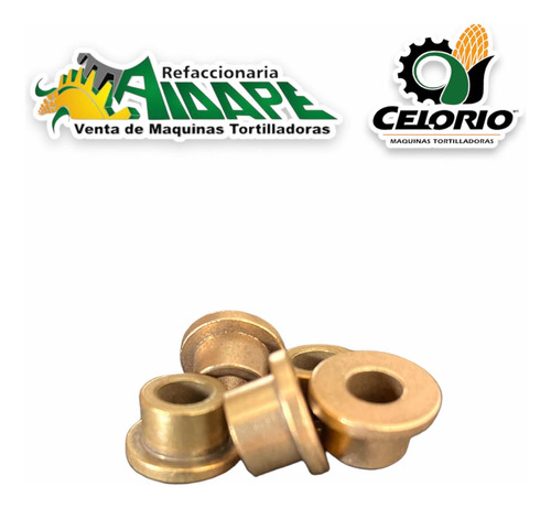 4 Bujes De Bronce P/columpio P/maquina Tortilladora
