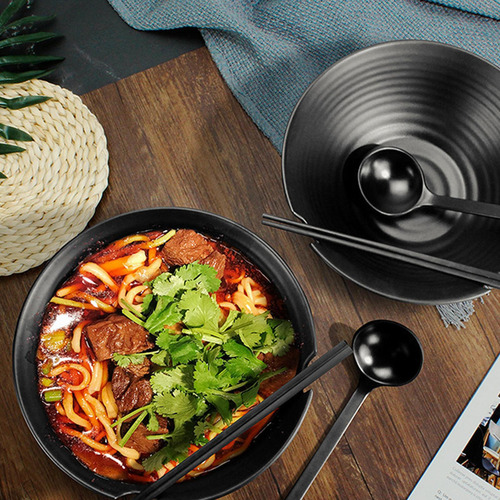 Cuenco Japonés Grande Para Sopa De Fideos Tirado A Mano,