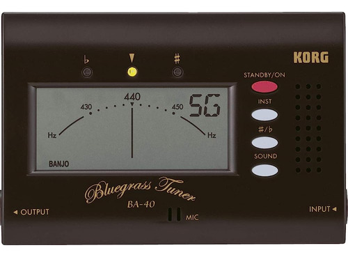 Korg Ba40 Bluegrass Tuner Para Mandolina, Violín, Banjo Y Gu