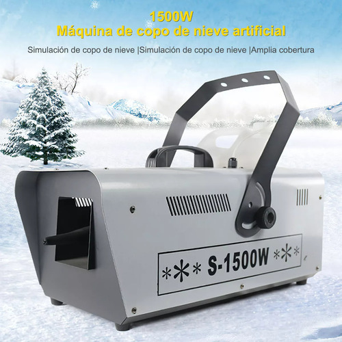 Maquina De Nieve Artificial 1500w Cntrl Inalámbrico Nieve Con Mando A Distancia Para Navidad Boda, Niños, Fiesta, Efecto Escénico