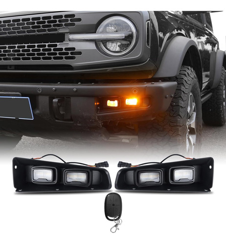 Dolksn Luces Antiniebla Led Estilo Raptor Para Ford Bronco 2