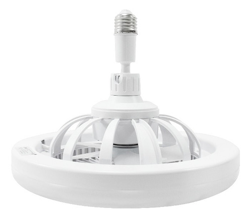 Ventilador De Techo Con Luz Led E27 Jwj Cantidad de aspas 5 Estructura Blanco Aspas Blanco Diámetro 26 cm Material de las aspas Policarbonato