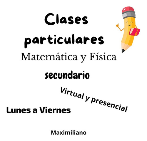 Clases Particulares De Matemáticas Y Física -secundario