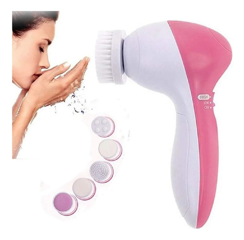 Cepillo Facial Limpieza Profunda Spa 5 En 1