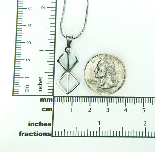 Collar De Runa Berserker De Ann Claridge, Con Cadena De 20 P
