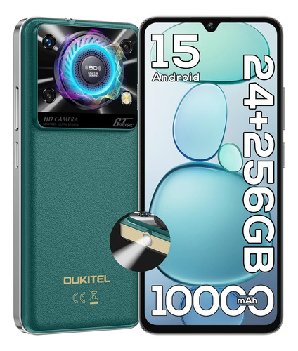 Celulares Oukitel C60 Pro 24gb Ram 256gb Rom Smartphones Resistentes 10000mah 18w Fast Charging Auriculares Type-c/fingerprint/android 15