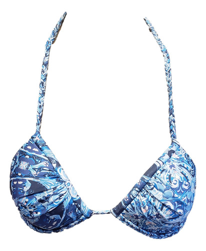 Bikinis Top-odd Molly-safety Triangle Bikini Top Blue