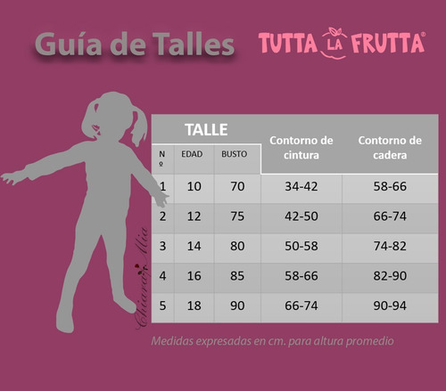 Imagen 2 de 3 de Tutta La Frutta Conjunto Algodón Stella Top Con Almohadilla