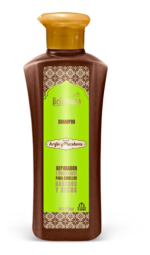 Shampoo Reparador Argan Y Macadamia X 270 Ml - Bellissima