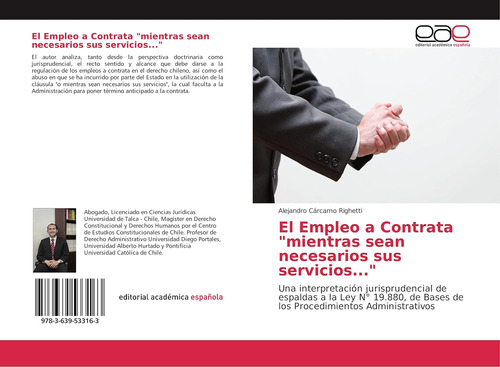 Libro: El Empleo A Contrata  Mientras Sean Necesarios Sus Se