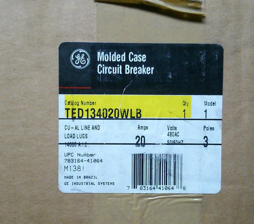 Breaker Ted 3x20 G.e  Breaker 3x20 Ted