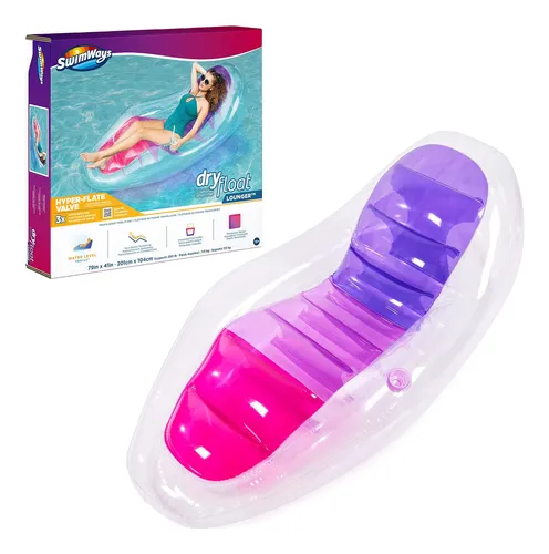 Swimways Dry Float Lounger Pool Float, Silla Reclinable Para