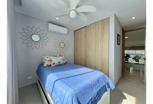 Penthouse En Venta Amoblado 3 Alcobas En Edificio Montu Vista Al Mar