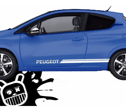 Calco, Ploteo Decorativo Lateral Slash Peugeot 208 !