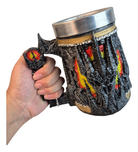 Caneca Colecionável Sauron O Senhor Dos Anéis Para Chopp