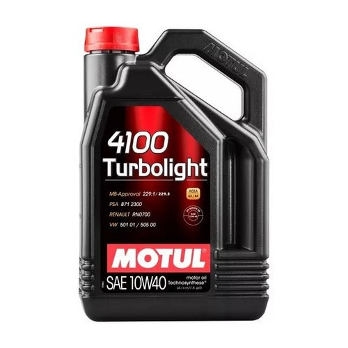 Aceite 4100 10w40 Turbolight Marca Motul 4lts Diesel  / Benc