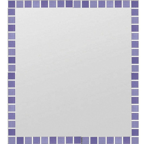 Espejo Marco 60x66 Simil Venecitas Violeta