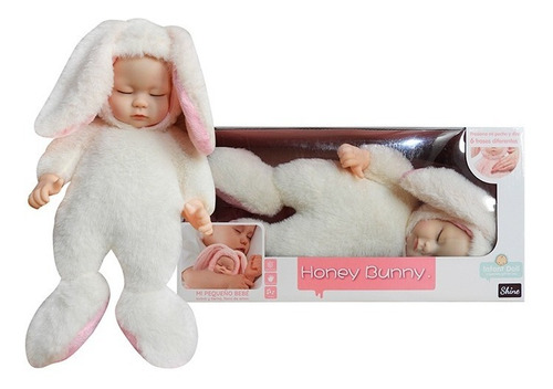 Muñeca Honey Bunny Mi Pequeño Bebe Blanca 35 Cm 3351