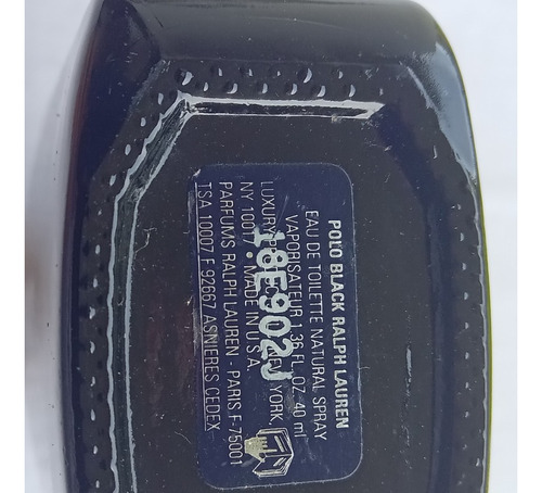 Embalagem Antiga Perfume - Polo Black - Xx5 (Usado)
