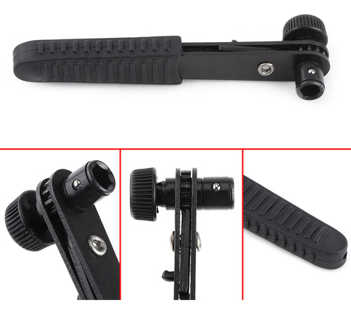 Llave Hexagonal Con Mango De Trinquete Negro De 1/4 Pulgadas