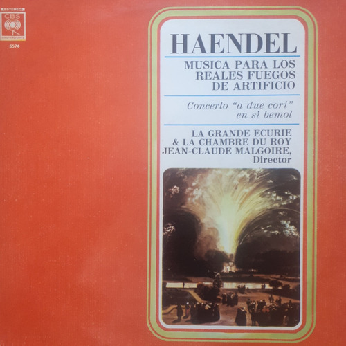 Vinilo Lp - Haendel (musica Para Los Fuegos De Artificios)