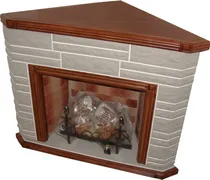Comprar Hogar Esquinero Simil Madera Leños A Gas 6500ºc Valvula Seg.