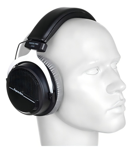 Auricular Superlux Hd330 Pro Semi Abierto 150 Ohms Color Negro