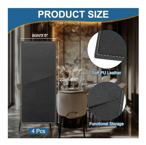 Uxcell 4 Pcs Cataderías De Cuero Silventa De Cubiertos Knife