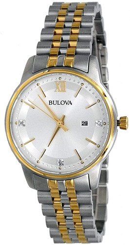 Reloj Mujer Bulova 98p197 Cuarzo Pulso Plateado Just Watches