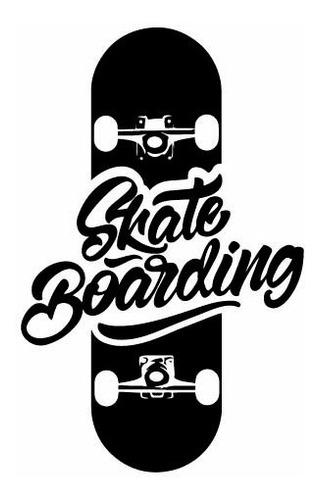 Vinilo De Pared Skate Sk8 Skateboarding Tabla Vinilo D Corte
