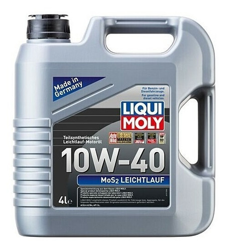 Aceite Liqui Moly Semi Sintetico 10w40 Mos2 Leichtlauf 4l