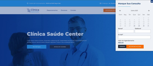 Imagem 6 de 6 de Site Para Clínica Médicas + Agendamento Online