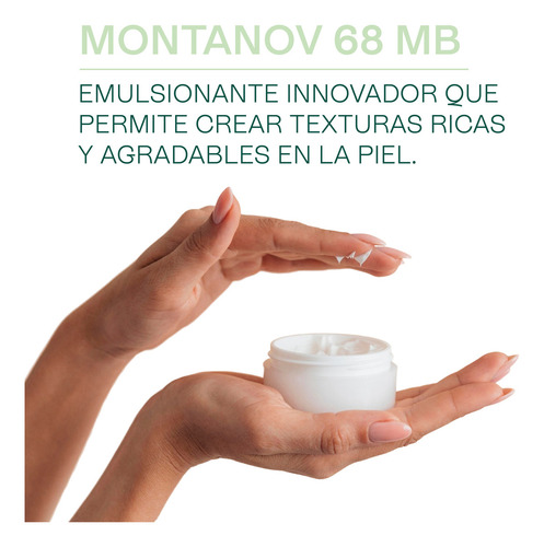 Montanov 68 Auto Emulsioante Natural soporta hasta un 40% de fase Oleosa formula protectores solares, cremas y maquillaje Todo Tipo de Piel Dia/Noche Ludika 100g