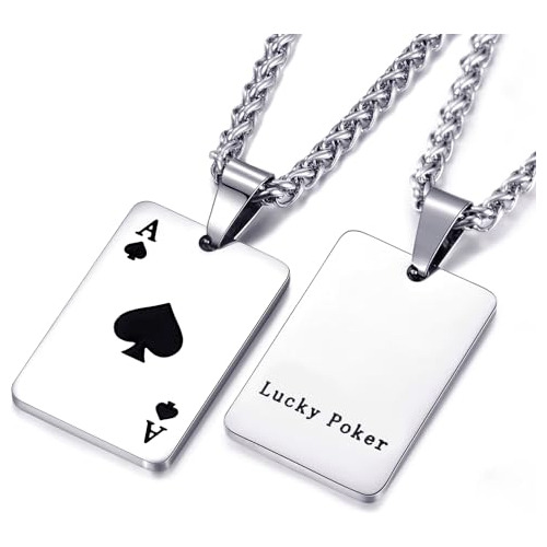 Ace Collar Para Hombres Y Mujeres Ace Of Spades Heart Ace Po