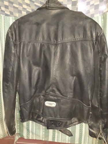 Campera Motor Oil Cuero