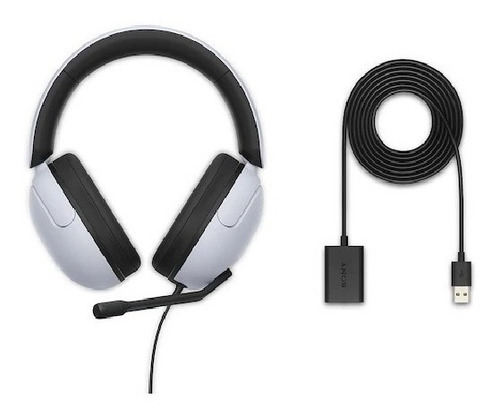 Fone Sony Mdr-g300wz H3 3.5mm/1.2m/360/ps5/pc/adap Usb Cor Branco