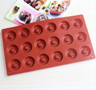 Molde Forma Silicone Donuts 18 Cavidades.