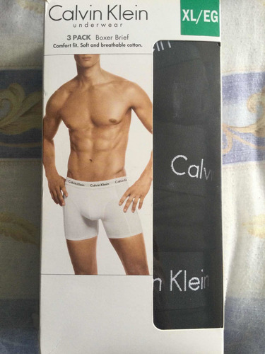 Paquete 3boxers Calvinklein Extragrande Negros Originales