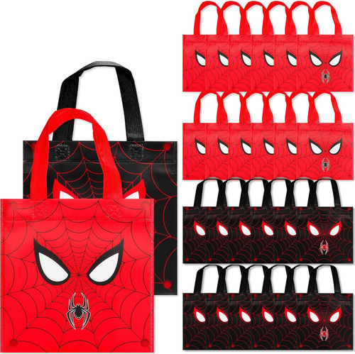 Bolsas Para Dulces Regalos Recuerdos Fiesta Hombre Araña 24p