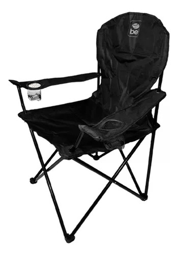 Cadeira Bel Fix Araguaia Camping Portátil Confort Max 150kg Cor Preto