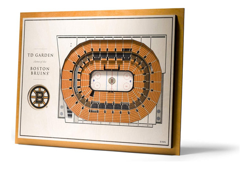 Arte 3d De Estadios De 17 X 13 Pulgadas De Nhl 5 Capas