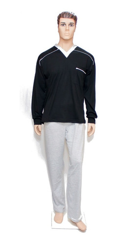 Pijama Hombre Invierno Algodon Melange 46 48 50 52