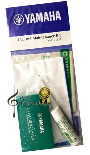 Kit De Limpeza Para Clarinete Yamaha Cl-m Com 6 Itens